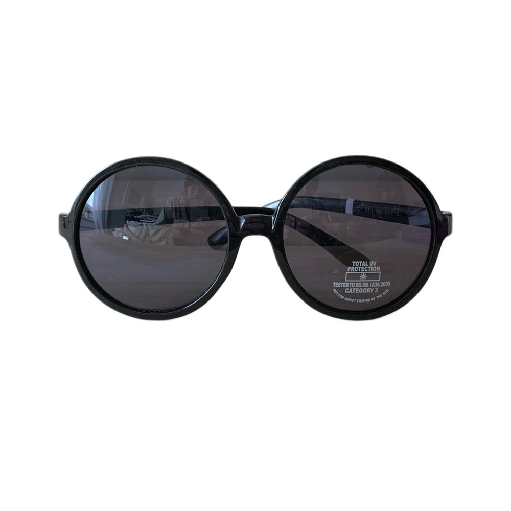 NWT Aldo Black Oversized Round Sunglasses with UV Protection